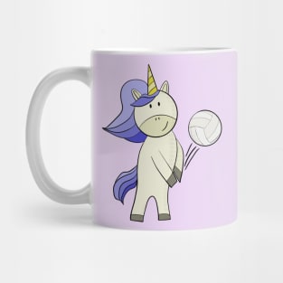 Unicorn playing volleyball Mug